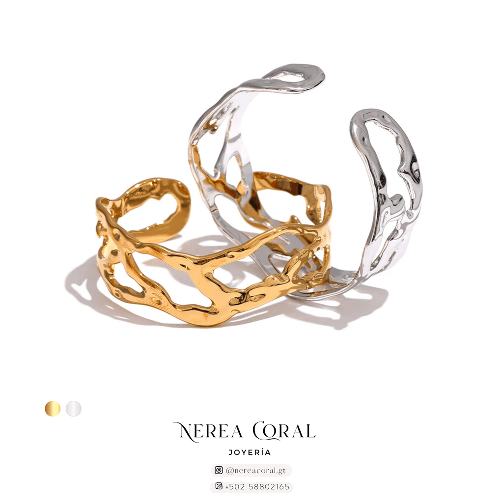 Brazalete, dorado, plateado