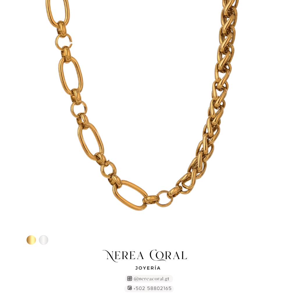 Collar dorado, eslabones