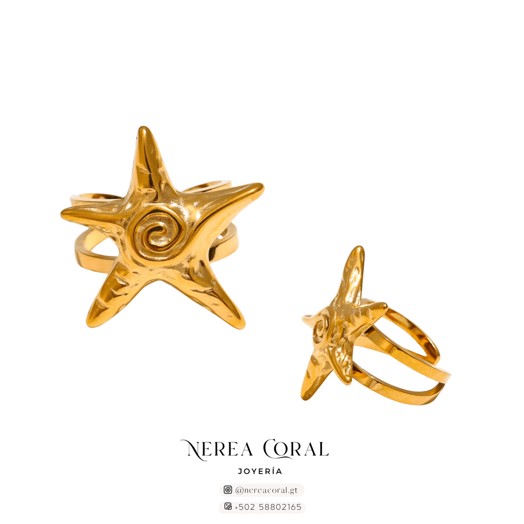 Anillos estrella de mar dorados De venta en Guatemala